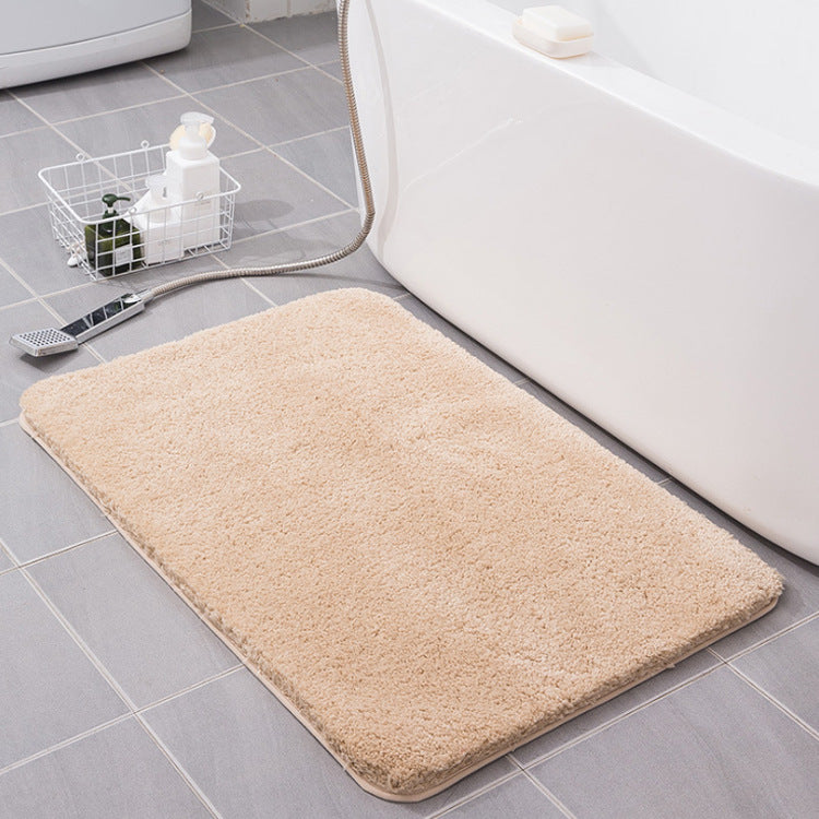 Home Flocking Carpet Floor Mats Entrance Bedroom Bathroom Absorbent Non Slip Foot Mats