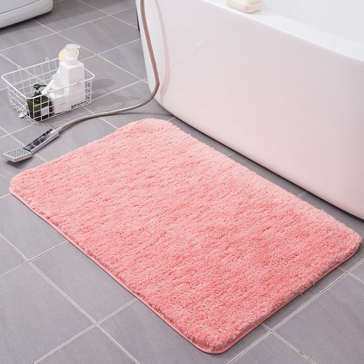 Home Flocking Carpet Floor Mats Entrance Bedroom Bathroom Absorbent Non Slip Foot Mats