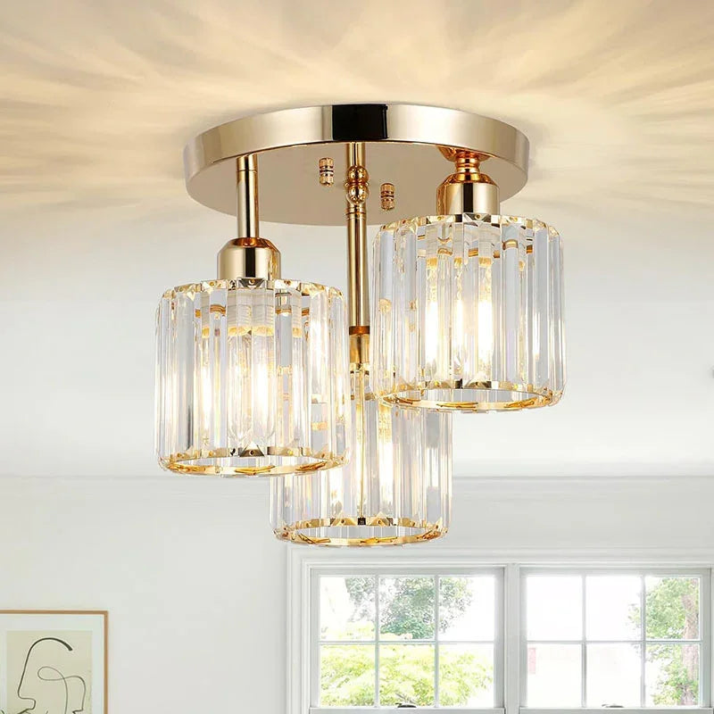 Crystal Ceiling Lights Modern Lamps Black