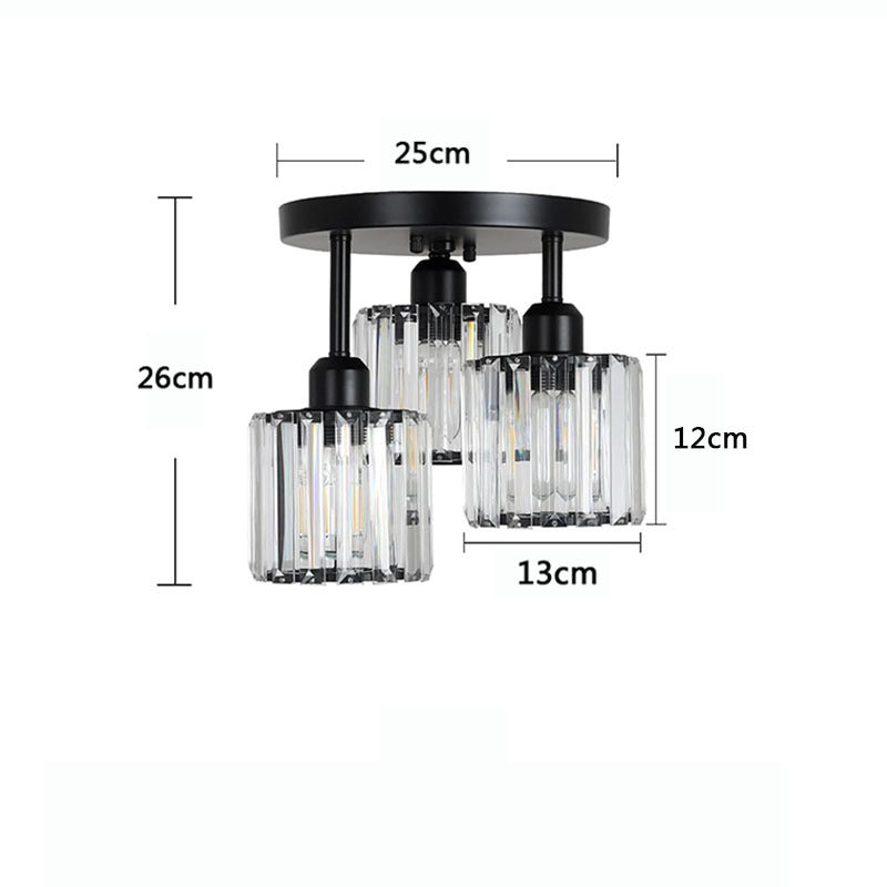 Crystal Ceiling Lights Modern Lamps Black