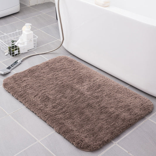 Home Flocking Carpet Floor Mats Entrance Bedroom Bathroom Absorbent Non Slip Foot Mats